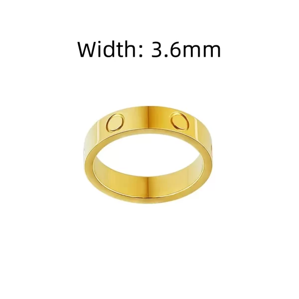 Anel unissex, Classic Couple Ring, alta qualidade, moda luxuosa, banquete, presente. - Image 20