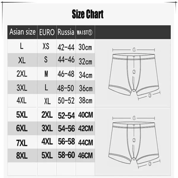 Cueca boxer masculina, 4 pçs/lote fibra de bambu, plus size xxxxl,  tamanho grande respirável roupa interior 4xl 5xl 6xl 7xl 8xl - Image 6