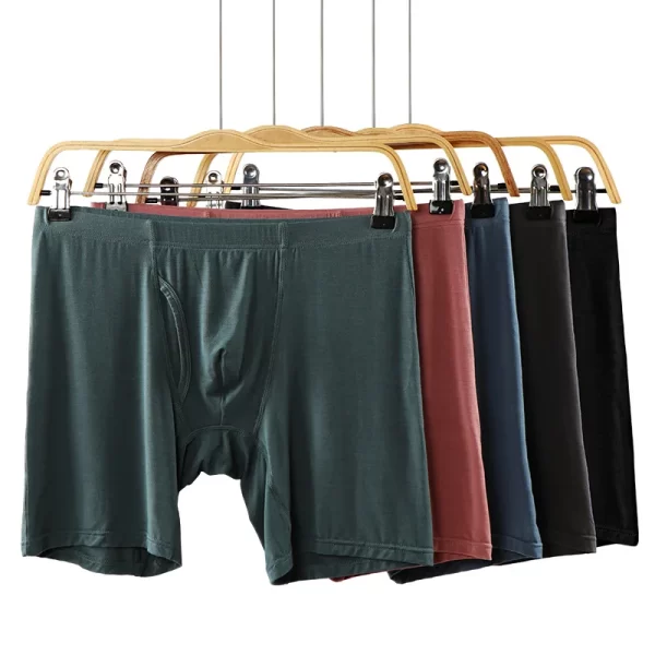 Cueca boxer extra longa masculina, 140kg, macio plus size 6xl 7xl 8xl solto pantie esportes, de alta qualidade, boxershorts. - Image 5