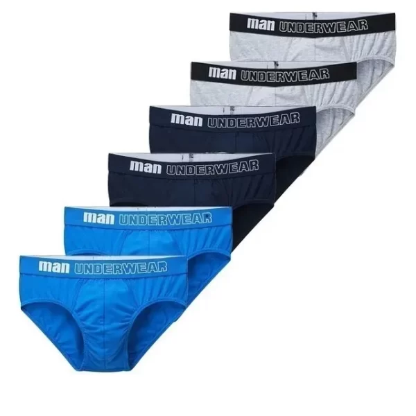 Cueca masculina, CINVIK, de algodão,  sexy, deslizantes, respiráveis, lingerie, lote com 3 pcs ou 6pcs - Image 27