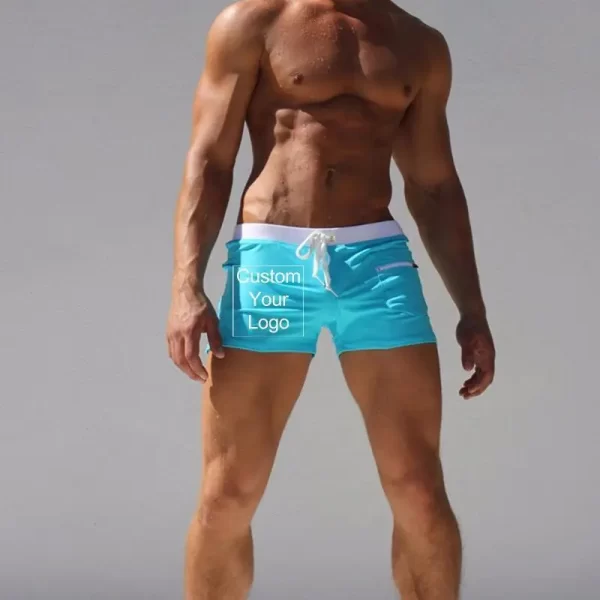 Shorts de Treino Masculino,  de Praia, Surf Praia, Logotipo Personalizado, Curto.
