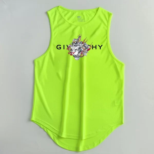 Camiseta regata masculina de ginástica para treino, musculação, fitness, sem mangas, roupa esportiva de secagem rápida de praia, colete muscular, verão. - Image 15