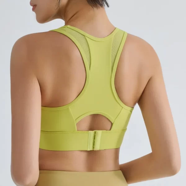 Camiseta regata feminina, Integrado Fitness Bra, LO Gathering Beauty Back, fixo Cup Sports Bra, à prova de choque de alta resistência, Running Yoga Tank Top - Image 3