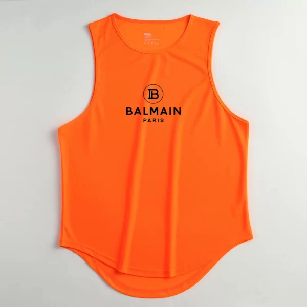 Camiseta regata masculina, sem mangas de secagem rápida com gola redonda, regata esportiva Fitness, Elástica, Respirável, Ginásio, Corrida, Treinamento, Verão. - Image 25