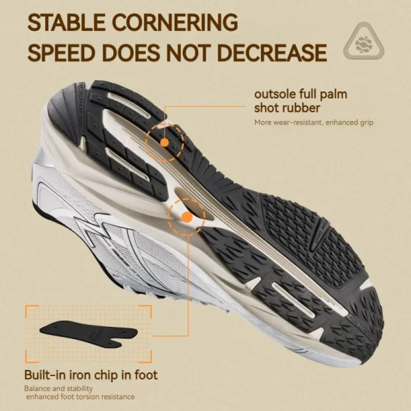 Tênis de amortecimento de choque, masculino,  de treinamento de teste físico, novo biospeed, resistente ao desgaste, amortecimento, 361 graus, 672432204 - Image 4