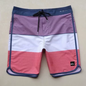 Bermuda masculina impermeável, de secagem rápida, elasticidade de 4 vias, surf na praia, ginástica fitness, de natação.