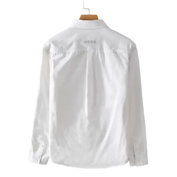 Camisa masculina, manga longa, retrô estampadas em patchwork, bolso, 100% algodão, casuais de negócios, soltas, tops novos de moda, primavera e verão. - Image 2