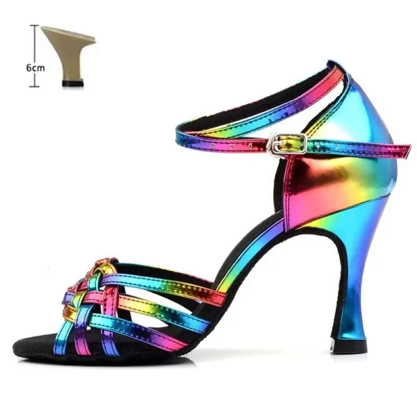 Sapatos de Salto Alto Feminino, Fundo Macio, Interior, de Baile, Dança, Tango, Sandálias de Prática, Verão, Barato, Dança Latina, Festa. - Image 7