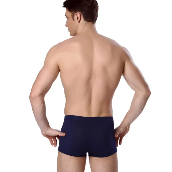 Cueca boxer masculina,  de Malha Respirável, de Secagem Rápida, Calções Esportivos Extragrandes, Cintura Média Sólida, de Canto Liso - Image 2
