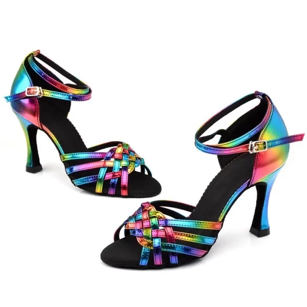 Sapatos de Salto Alto Feminino, Fundo Macio, Interior, de Baile, Dança, Tango, Sandálias de Prática, Verão, Barato, Dança Latina, Festa. - Image 3