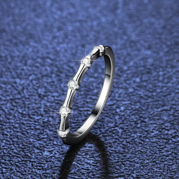 Anel feminino, HTOTOH-925 Sterling Silver Moissanite, noivado e casamento bandas, moda. - Image 4