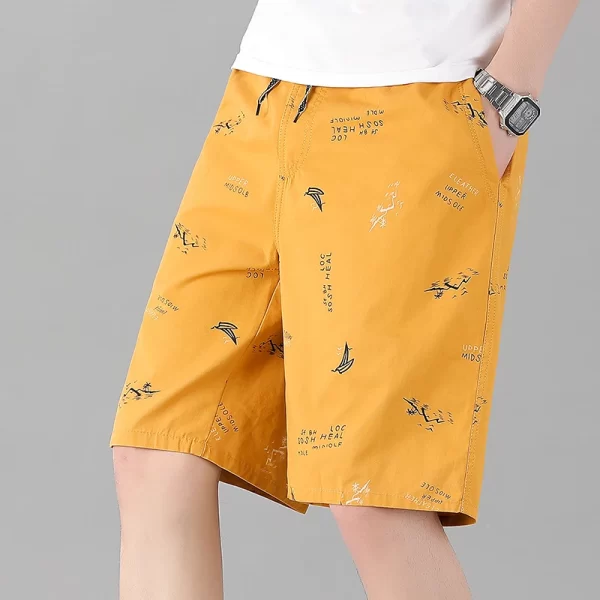 Bermudas de algodão casual de secagem rápida, masculina, outwear, tamanho grande, corredores, 5XL, moda verão, 100%. - Image 14
