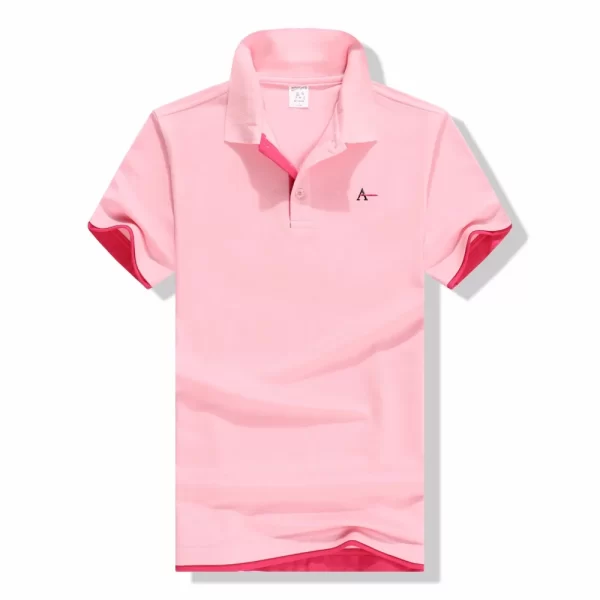 Camiseta masculina polo, roupas de marca, de reserva de negócios masculinos casuais cor sólida - Image 11