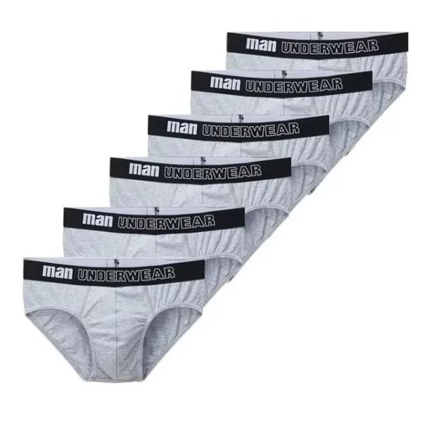 Cueca masculina, CINVIK, de algodão,  sexy, deslizantes, respiráveis, lingerie, lote com 3 pcs ou 6pcs - Image 12