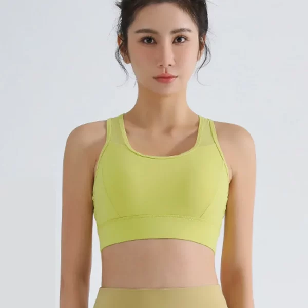Camiseta regata feminina, Integrado Fitness Bra, LO Gathering Beauty Back, fixo Cup Sports Bra, à prova de choque de alta resistência, Running Yoga Tank Top - Image 6
