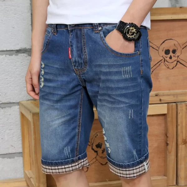 Bermuda masculina curta de algodão, casual com vários bolsos, curta cortada, para o ar livre, verão.