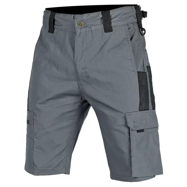 Bermuda táticas impermeáveis masculinas, com vários bolsos, camuflagem ao ar livre, Ripstop Cargo, calças cortadas, Zip, verão. - Image 8
