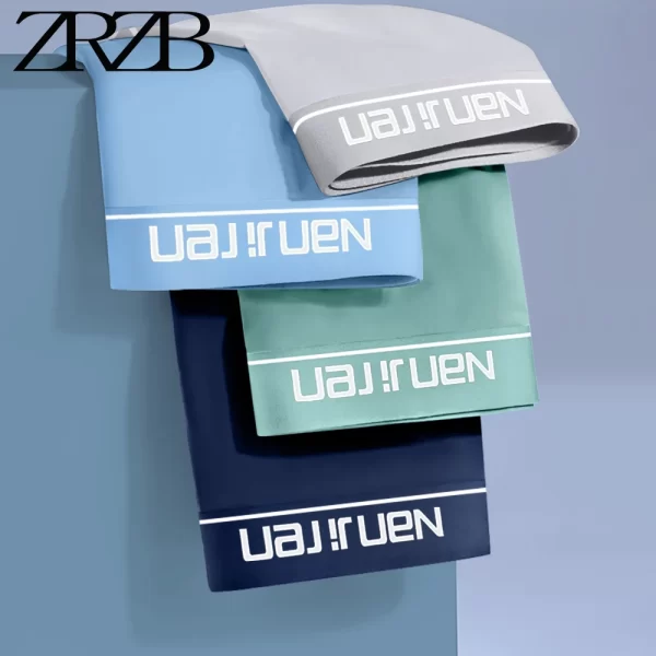 Cueca boxer masculina antibacteriana Ice Silk Shorts, elástica, absorvente de umidade, Grafeno 3A, Marca. - Image 9
