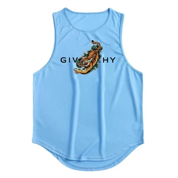Camiseta regata masculina de ginástica para treino, musculação, fitness, sem mangas, roupa esportiva de secagem rápida de praia, colete muscular, verão. - Image 24