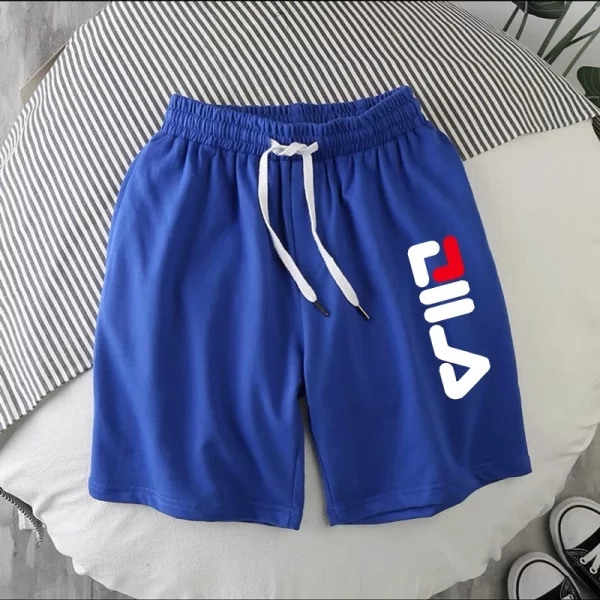 Shorts masculino casual branca,  de praia de algodão fina, moda coreana básica, versátil, verão, nova. - Image 2