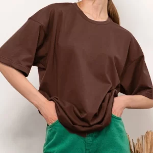 Camiseta manga curta extragrande feminina, Karsny, 100% algodão, monocromática, top, solta, cinza, branco, verão, oversize.