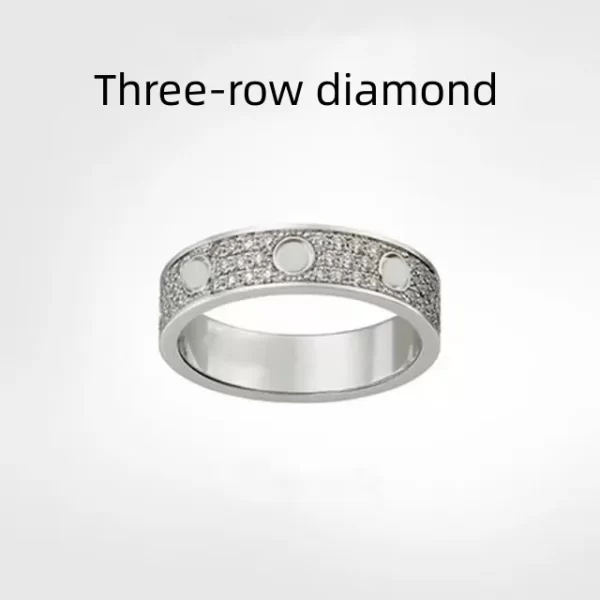 Anel unissex, Classic Couple Ring, alta qualidade, moda luxuosa, banquete, presente. - Image 17