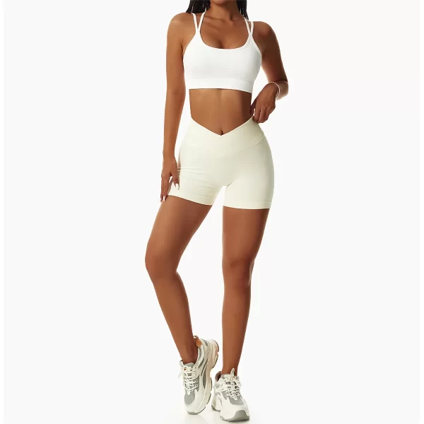 Shorts de ioga sem costura de cintura alta feminino, apertados e sem costura, nádegas de pêssego, estilo europeu e americano, para corrida e fitness. - Image 14