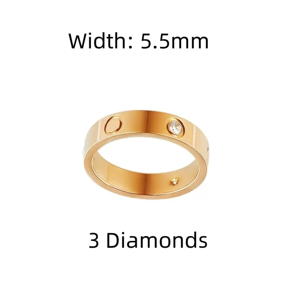 Anel unissex, Classic Couple Ring, alta qualidade, moda luxuosa, banquete, presente. - Image 30