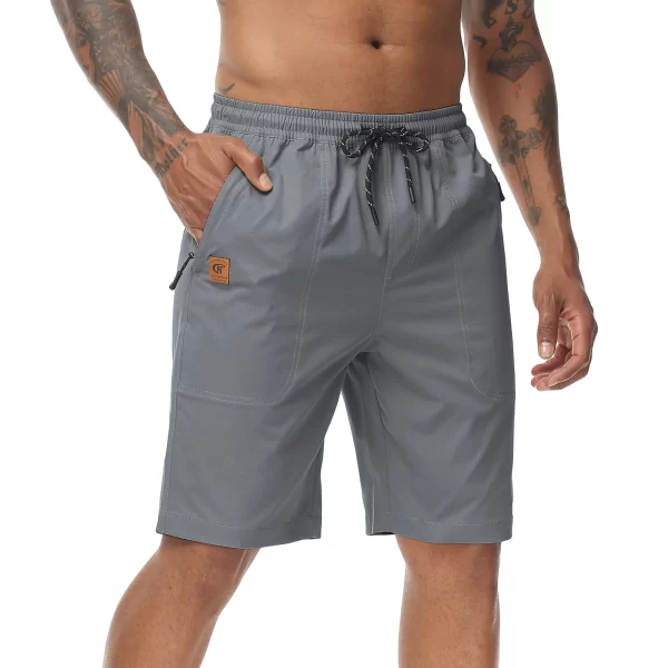 Bermuda masculina casual com cordão, calça esportiva de jogging sólida, leve de alta qualidade, elástico na cintura, verão. - Image 9