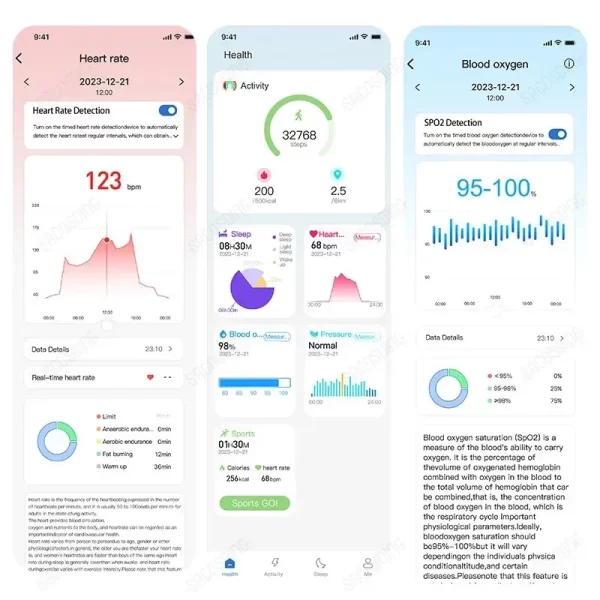 Anel unissex, Fitness Tracker (Smart Ring), Frequência Cardíaca, Sangue, Oxigênio, Sono, Monitor de Saúde, Esporte, Atividade, R02, Android, iOS. - Image 5