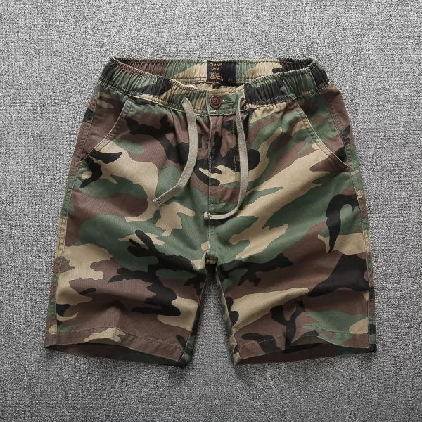 Shorts masculino , camuflagem, Shorts, Soltos Fit Calções de Carga com 5 Bolsos para o Verão, de basquete. - Image 11