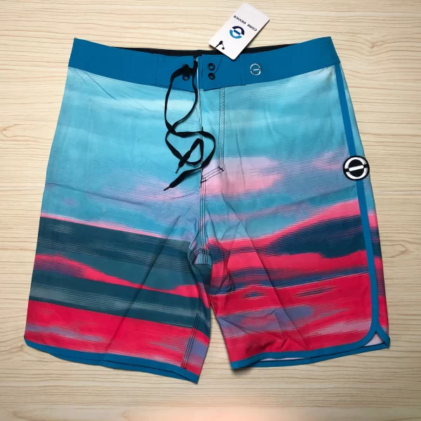 Bermuda masculina, de repelência de água, alta estiramento,  verão, calções de bordo, de praia, curto boardshorts - Image 6