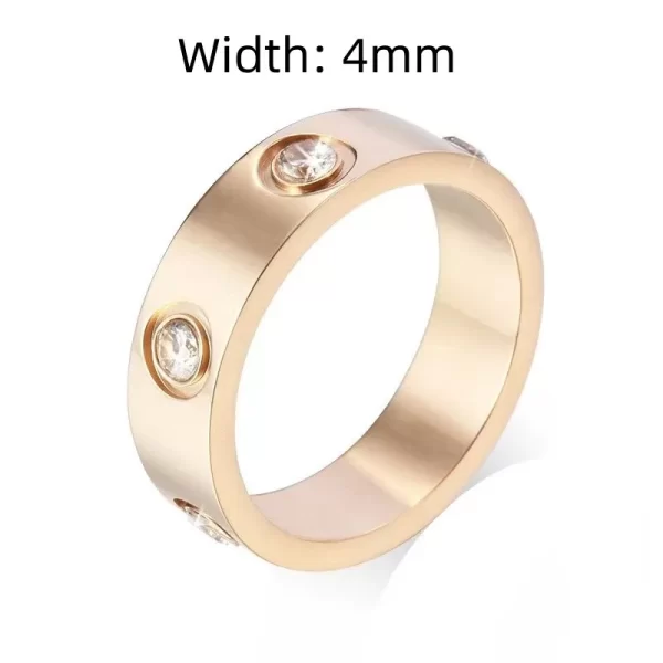 Anel unissex, Classic Couple Ring, alta qualidade, moda luxuosa, banquete, presente. - Image 31