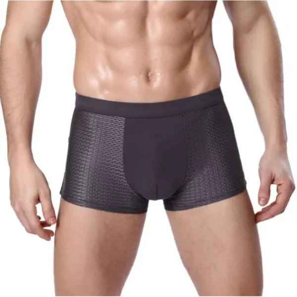Cueca boxer masculina,  de Malha Respirável, de Secagem Rápida, Calções Esportivos Extragrandes, Cintura Média Sólida, de Canto Liso - Image 5