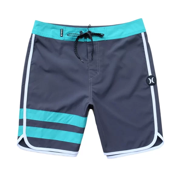 Bermuda masculina impermeável, de secagem rápida, elasticidade de 4 vias, surf na praia, ginástica fitness, de natação. - Image 11