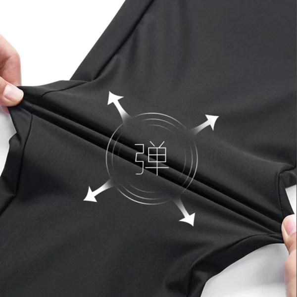 Calça de jogging leve masculina, secagem rápida, respirável, monocromática, elástica, plus size, M-8XL, 150kg - Image 4