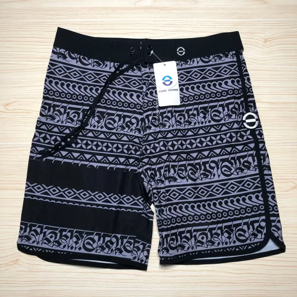 Bermuda masculina, de repelência de água, alta estiramento,  verão, calções de bordo, de praia, curto boardshorts - Image 9