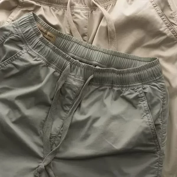 Shorts masculino, de carga retas, calções de Bermudas soltas, de trabalho monocromático, casual, verão. - Image 2