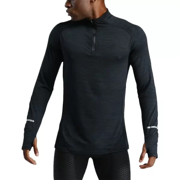 Camiseta manga longa masculina, Li u-longo, lazer, ioga, fitness, corrida, alta elasticidade, respirável, outono e inverno - Image 6