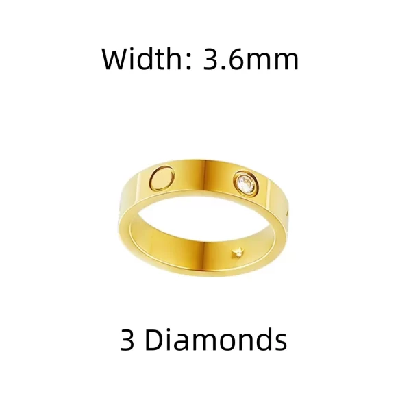 Anel unissex, Classic Couple Ring, alta qualidade, moda luxuosa, banquete, presente. - Image 26