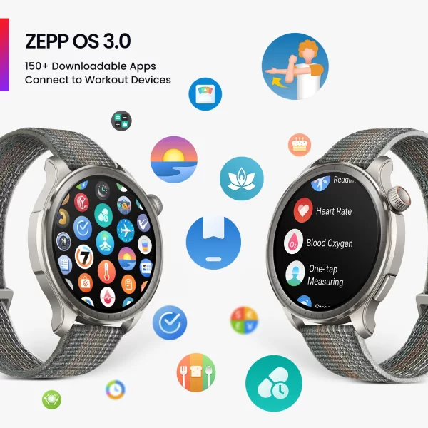 Relógio de pulso Inteligente Amazfit Balance, Treinador de Fitness AI, Banda Dupla, GPS, Bateria de 14 Dias, Alexa Integrado, Chamadas Bluetooth, NFC, EURO - Image 4