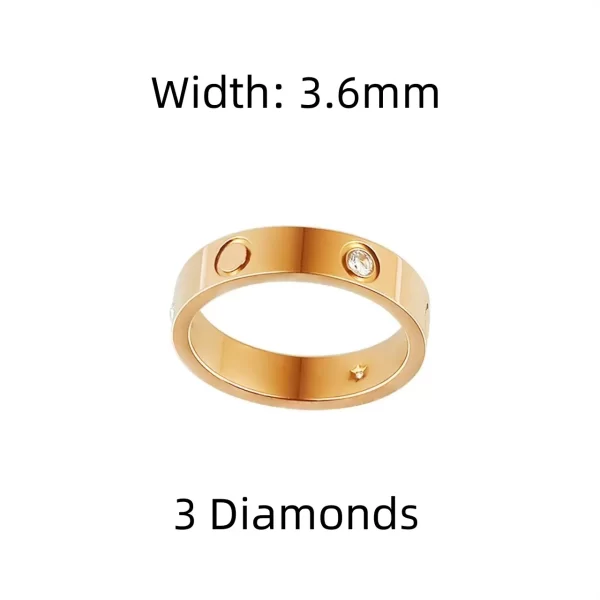 Anel unissex, Classic Couple Ring, alta qualidade, moda luxuosa, banquete, presente. - Image 27