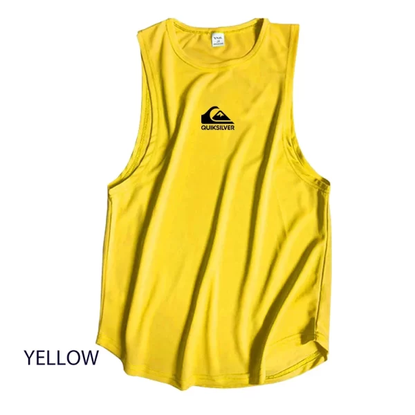 Camiseta regata masculina respirável sem mangas, colete elástico, camisa de musculação, roupas de ginástica ao ar livre, verão. - Image 10