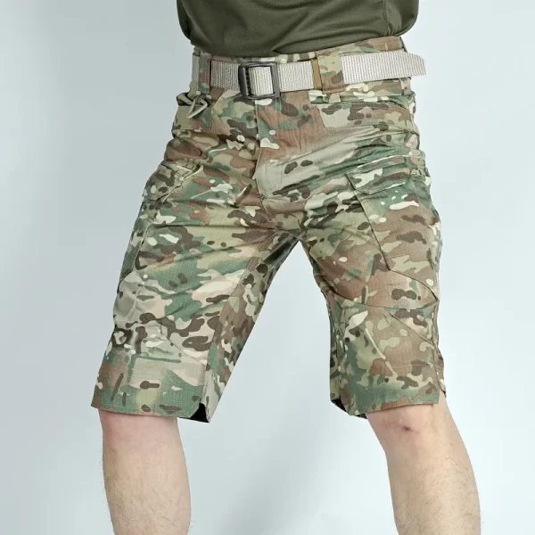 Bermuda masculina,  tácticos respiráveis IX7,  de carga multi-bolsos, casual solto capris militar, resistente ao desgaste, verão, ao ar livre. - Image 11