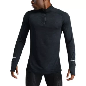 Camiseta manga longa masculina, Li u-longo, lazer, ioga, fitness, corrida, alta elasticidade, respirável, outono e inverno