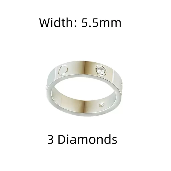Anel unissex, Classic Couple Ring, alta qualidade, moda luxuosa, banquete, presente. - Image 28
