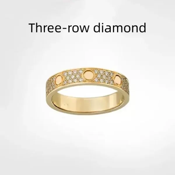 Anel unissex, Classic Couple Ring, alta qualidade, moda luxuosa, banquete, presente. - Image 18