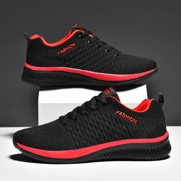 Tênis unissex confortáveis, calçado casual, marca de luxo, preto, verão. - Image 10