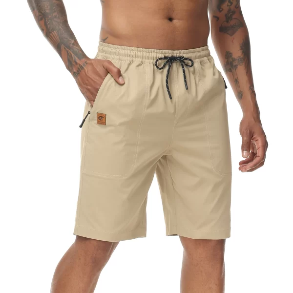 Bermuda masculina casual com cordão, calça esportiva de jogging sólida, leve de alta qualidade, elástico na cintura, verão. - Image 2