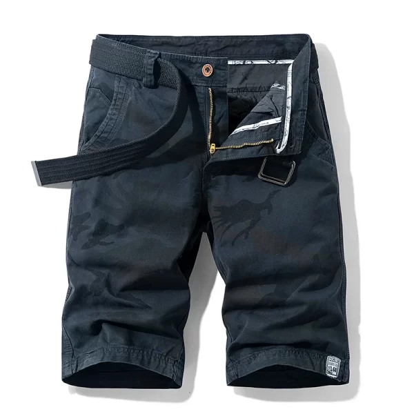 Bermuda masculina,  de camuflagem, de praia de algodão multi-bolso, corredores casuais, primavera e verão. - Image 12